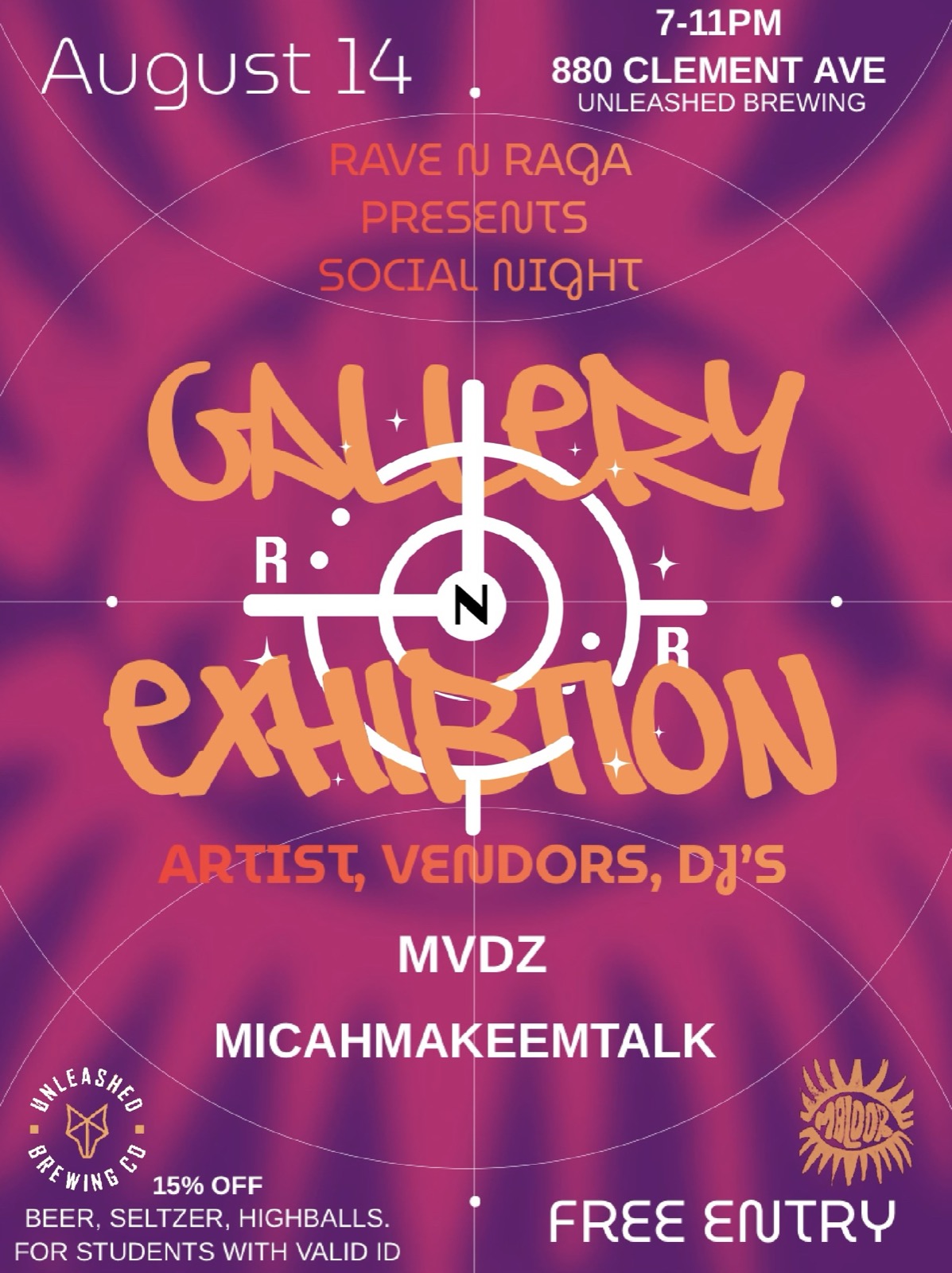 Social Night — Gallery Exhibition poster