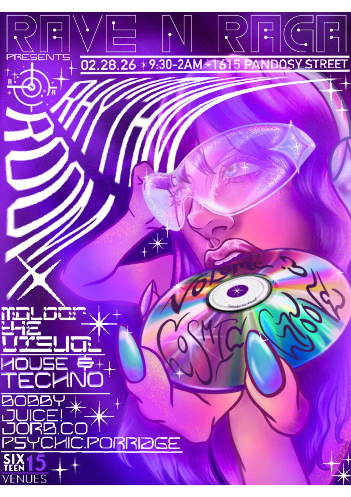 Rhythm Room: Vol. 3.0 — Cosmic Groove alternate poster