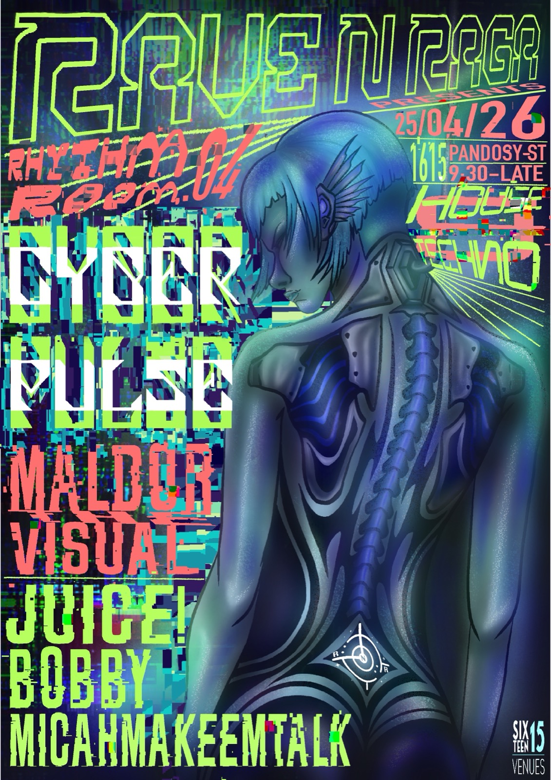 Rhythm Room: Vol. 4.0 — Cyber Pulse alternate poster