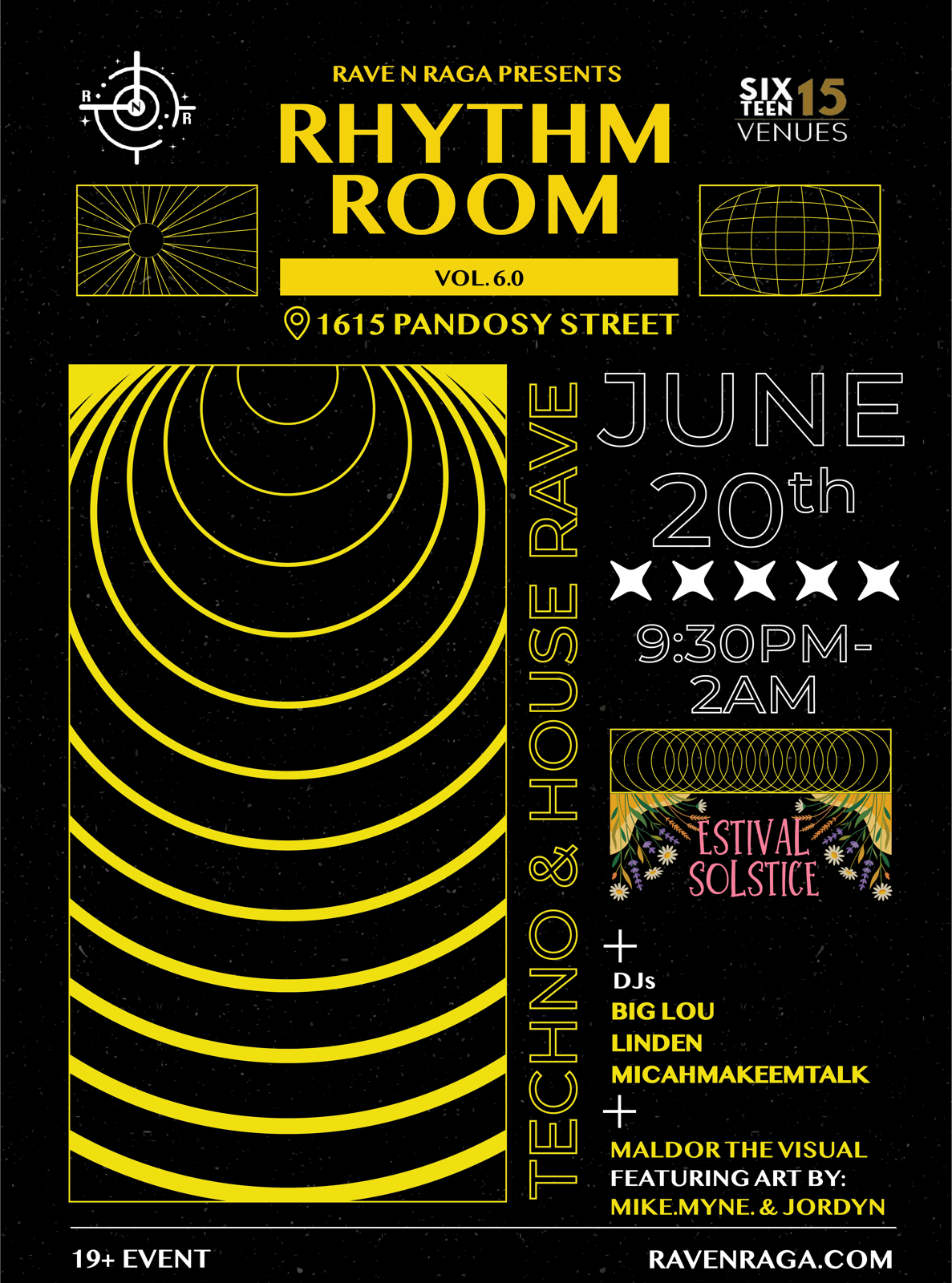 Rhythm Room: Vol. 6.0 — Estival Solstice poster